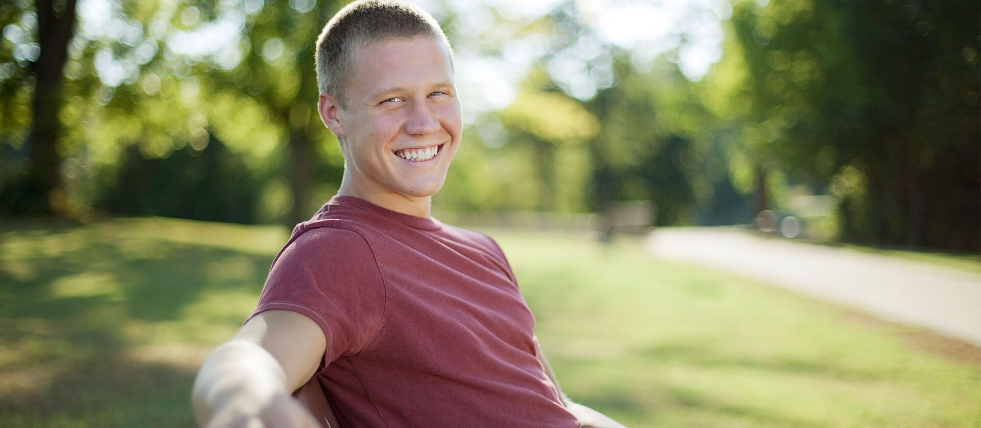 Sober-man-sitting-on-the-park-bench.